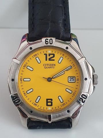 Citizen Vintage Yellow dial Classic