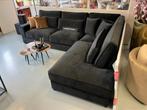 Luxe Velvet Hoekbank Pocket Zwart 315x250cm NIEUW - Black, Nieuw, 300 cm of meer, 150 cm of meer, Stof