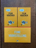 2 Pathe Bioscoopbonnen, Twee personen, Vrijkaartje alle films