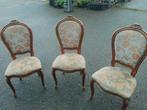 3 Oude Stoelen, Huis en Inrichting, Stoelen, Ophalen, Gebruikt, Hout, Drie