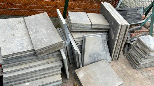 Natuur stenen tegels, Tuin en Terras, Tegels en Klinkers, Gebruikt, Terrastegels, Natuursteen, 10 m² of meer, Ophalen