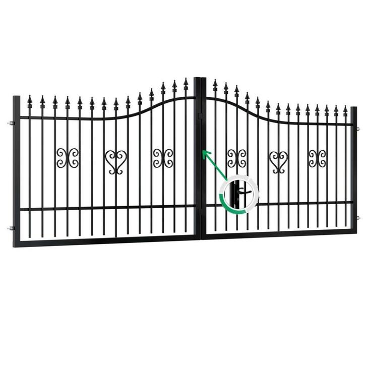 Sierpoort 'Parijs' 4m compleet met palen etc., Tuin en Terras, Tuinhekken en Hekwerk, Nieuw, Sierhekwerk, IJzer, Met poort, Ophalen of Verzenden