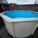 Zwembad 360 rond stalen wand met filterpomp en zwembadrobot, Ophalen, Gebruikt, 80 tot 120 cm, Rond