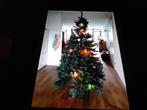 Kerstboom blauw spar met verlichting en standaard.zgan, Ophalen, Zo goed als nieuw
