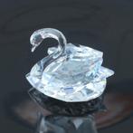 Swarovski zwaan middel #010006 circa 4,3 cm hoog 5 cm lang, Ophalen of Verzenden, Zo goed als nieuw, Figuurtje