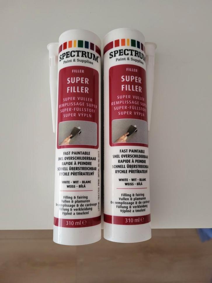 Spectrum Super Filler - 2x 310ml - Witte Vulmiddel, Doe-het-zelf en Verbouw, Verf, Beits en Lak, Nieuw, Verf, Minder dan 5 liter