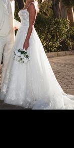 Trouwjurk maat 34/36, Ophalen of Verzenden, Zo goed als nieuw, Wit, Trouwjurk