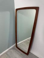 Vintage Deens Teak houten mid Century design spiegel, Huis en Inrichting, Woonaccessoires | Spiegels, Minder dan 50 cm, ?, Zo goed als nieuw