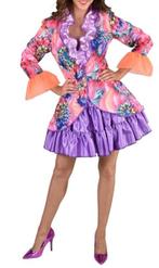 Leuke roze/paars/oranje gebloemde CARNAVAL/FEEST/PARTY jas 1, Kleding | Dames, Ophalen, Carnaval, Nieuw, Kleding