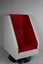 Gelderland Jan des Bouvrie Leren akoestische fauteuil, Huis en Inrichting, Fauteuils, 75 tot 100 cm, Design, Gebruikt, Metaal