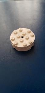 Lego draai schijf / draai plateau / draai krans 4x4x1 Wit., Ophalen of Verzenden, Gebruikt, Losse stenen, Lego