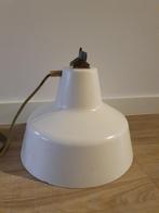 Prachtige originele antieke 60S stal-Lamp in wit €35 !!, Antiek en Kunst, Ophalen of Verzenden