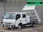 Mitsubishi Canter 3C15 3.0L Kipper met Kist Dubbel Cabine Du, Auto's, Stof, Gebruikt, Euro 6, 4 cilinders