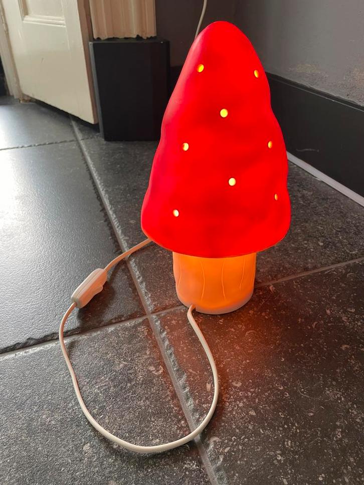 Heico Paddenstoel Lamp klein, Huis en Inrichting, Lampen | Hanglampen, Gebruikt, Minder dan 50 cm, Kunststof, Ophalen of Verzenden
