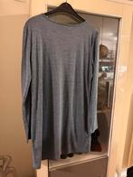 Grijze blauwe jurk met lange mouwen maat 42, Blauw, Maat 42/44 (L), Ophalen of Verzenden, Zo goed als nieuw