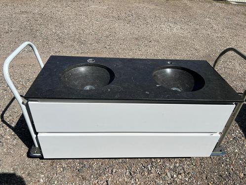 Badkamermeubel, Huis en Inrichting, Badkamer | Badkamermeubels, Zo goed als nieuw, Wasbak of Wastafel, 100 tot 150 cm, 100 tot 150 cm