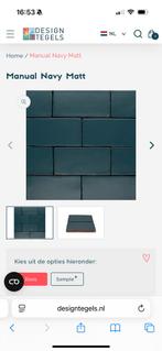 Spaanse Wandtegel Navy Matt 5m2, Ophalen, Nieuw, Minder dan 20 cm, Minder dan 5 m²