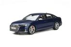GT Spirit 1/18 Audi S8 limousine 2020 blauw GT313, Ophalen of Verzenden, Zo goed als nieuw, Auto, Overige merken