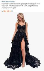 Zwart glinsterende galajurk, Kleding | Dames, Galajurk, Zwart, Maat 46/48 (XL) of groter, Nieuw