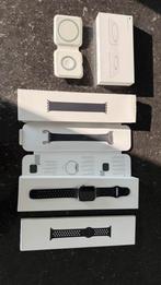 Apple Watch 8 4G 45mm Stainless + Magsafe Duo, Zwart, IOS, Ophalen of Verzenden, Zo goed als nieuw