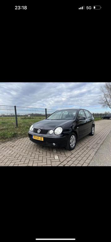Volkswagen Polo 1.4 55KW 2003 Zwart Highline, climate, 5d beschikbaar voor biedingen