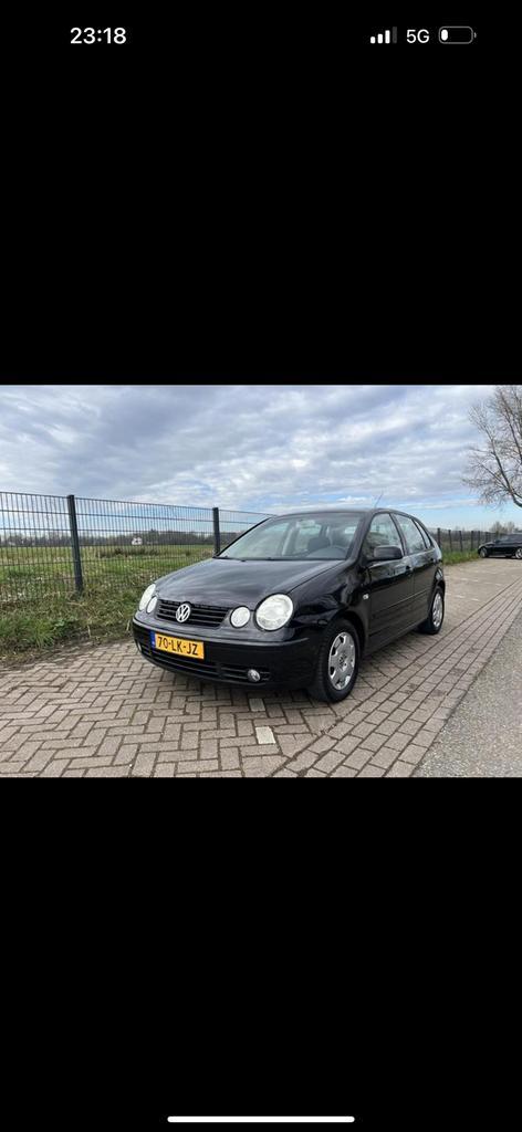 Volkswagen Polo 1.4 55KW 2003 Zwart Highline, climate, 5d, Auto's, Volkswagen, Particulier, Polo, Benzine, C, Hatchback, Handgeschakeld