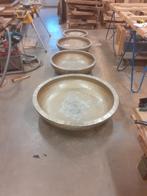 Prachtige bloemschalen, plantenschalen, 4 showroommodellen, Ophalen, Zo goed als nieuw, Rond