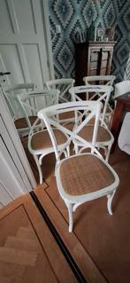 Ibiza Style Eetkamerstoelen/kroeg-stoeltjes, Ophalen, Riet of Rotan, Gebruikt, Wit