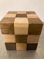 Houten I.Q. Puzzel - 7x7 cm, Ophalen of Verzenden, Minder dan 500 stukjes, Zo goed als nieuw, Rubik's of 3D-puzzel