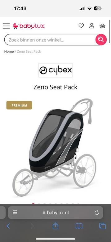 Cybax zeno seat pack beschikbaar voor biedingen