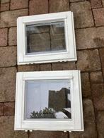 Eén hardhouten raam, draairaam, uitzetraam, dubbel glas., Ophalen, Gebruikt, Gevelraam of Ruit