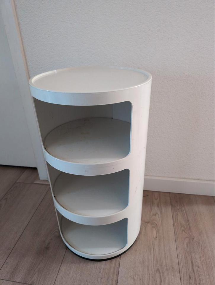 Kartell Componibili Wit - 3 Compartimenten, Huis en Inrichting, Kasten | Ladekasten, Gebruikt, Minder dan 100 cm, Minder dan 50 cm
