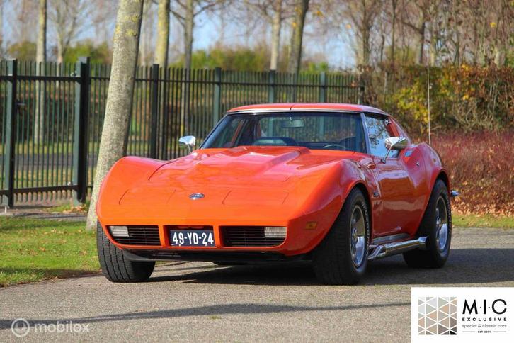 Corvette V8 C3 | Slechts 1 jaar geproduceerd | Inruil mog., Auto's, Oldtimers, Bedrijf, Te koop, Lederen bekleding, Chevrolet