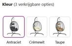 Hangstoel + standaard egg eenpersoons swing GRATIS BEZORGD, Verzenden, Nieuw, Riet of Rotan, Eén