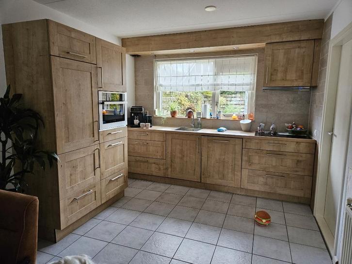 Luxe moderne keuken met A-merk apparatuur +GEDEMONTEERD, Huis en Inrichting, Keuken | Complete keukens, Zo goed als nieuw, Dubbelwandige keuken