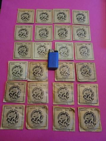 24 x ANTIEKE  ZAKHORLOGE HORLOGE GLAZEN GLAS STELLS HORLOGES beschikbaar voor biedingen