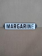 Origineel emaille bordje Margarine., Ophalen of Verzenden