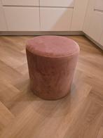 Roze Ronde Poef, Minder dan 50 cm, Rond, Minder dan 50 cm, Ophalen of Verzenden