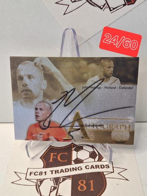 Heitinga - Nederland - Futera 24/60 Autograph on-card, Verzamelen, Sportartikelen en Voetbal, Zo goed als nieuw, Poster, Plaatje of Sticker