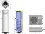 Warmtepompboiler 120 & 150 liter voor douche en keuken, 100 liter of meer, Terugslagbeveiliging (TTB), Nieuw, Boiler