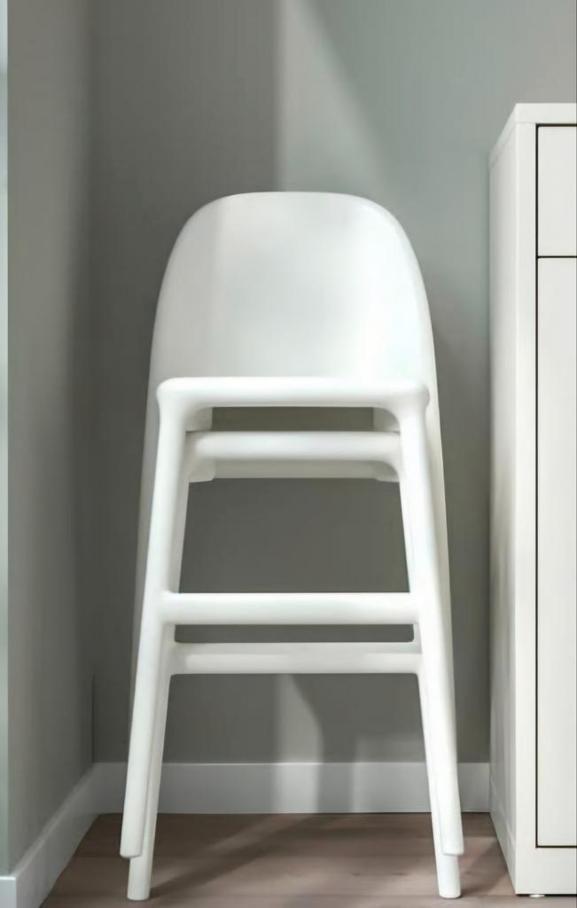 3-Witte Kinderstoelen IKEA Antilop Urban stapelbaar perst€20, Huis en Inrichting, Stoelen, Zo goed als nieuw, Eén, Kunststof, Wit