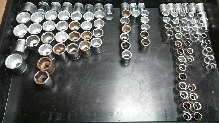 Gedore doppen 1/2" tussen 8 en 32mm, Auto diversen, Autogereedschap, Zo goed als nieuw, Ophalen of Verzenden