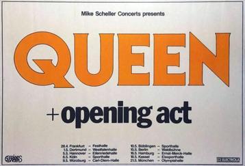 Queen Hot Space Tour 1982 concertposter  beschikbaar voor biedingen