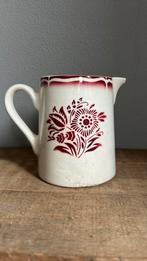 Frans kannetje digoin rode bloem, Antiek en Kunst, Curiosa en Brocante, Ophalen of Verzenden