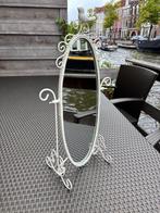 Witte spiegel met een vogel / White mirror with a bird, Ophalen, Zo goed als nieuw, Rechthoekig, Minder dan 100 cm