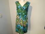Joseph Ribkoff stretch jurk pracht print pauw veren print 42, Overige kleuren, Verzenden, Maat 42/44 (L), Joseph Ribkoff