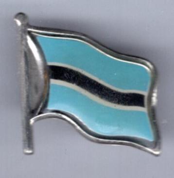 Botswana vlag zilverkleurig PIN ( BLAD0_011 ) beschikbaar voor biedingen