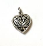 Vintage sterling zilveren hart locker hart medaillon, Verzenden, Zo goed als nieuw, Hart, Zilver
