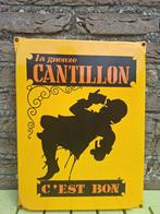 Emaillebord La Gueuze Cantillon bier, Ophalen of Verzenden, Nieuw, Reclamebord, Plaat of Schild, Overige merken