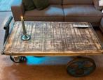 Vintage salontafel, Ophalen, 100 tot 150 cm, 50 tot 100 cm, Zo goed als nieuw